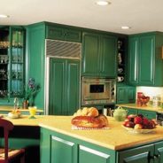 Deep Green Cabinets