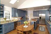 Denim Blue Cabinets